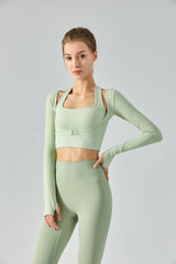 Ribbed-Halter-Neck-Cropped-Sports-Top-Mint