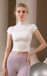 Short-Sleeve-Mock-Neck-Cropped-T-Shirt-White