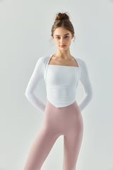 Square-Neck-Triangle-Hem-Long-Sleeve-Crop-Tops-White