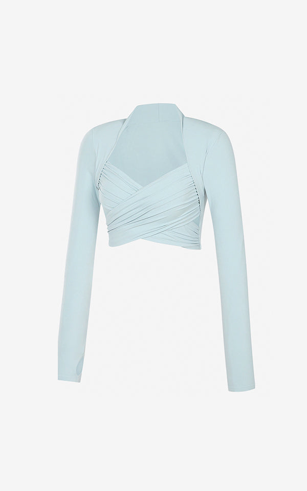 Cross-Front-Long-Sleeve-Crop-Blue