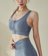 Cut-Out-Back-Front-Zip-High-Support-Sports-Bra-Stream-Stone-Blue