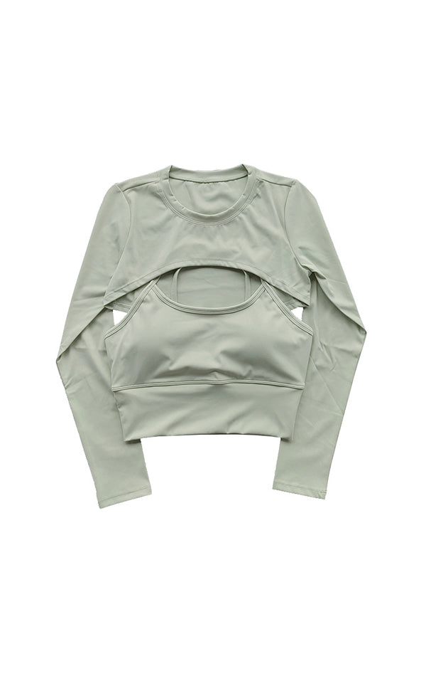 Cut-Out-Long-Sleeve-Yoga-Set-Avocado