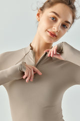 Half-Zip-Slim-Fit-Long-Sleeve-Shirt-khaki