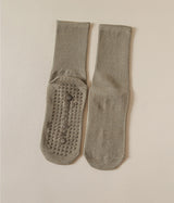 Silicone-Non-Slip-Mid-Calf-Yoga-Socks-ArmyGreen