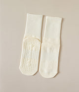 Silicone-Non-Slip-Mid-Calf-Yoga-Socks-CreamWhite