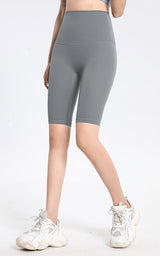 Sporty-High-RiseButt-Lift-Shorts-Grey