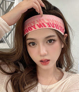 Womens-Stylish-Thin-Sport-Headband-Pink