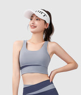 Womens-Workout-Sportswear-Clothes-Set-3Pieces-Blue