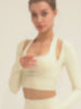 Ribbed-Halter-Neck-Cropped-Sports-Top-White